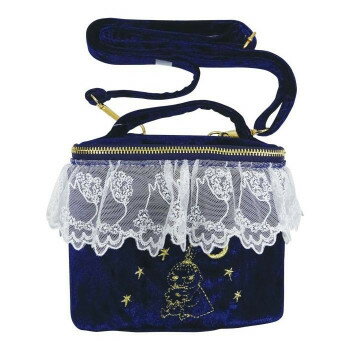 MOOMIN ムーミン レース＆ベロア2WAYバニティバッグ ホシ MM-8338【送料無料】