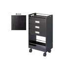 \今だけエントリーで全品ポイント10倍!/ サロン向け ワームス 引き出しワゴン C-342 黒木目・13420【送料無料】