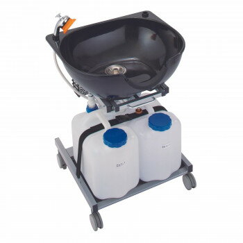 サロン向け 昇降式移動シャンプー台 ブラック 49830【送料無料】