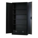 \今だけエントリーで全品ポイント10倍!/ 豊國工業 36型両開き(引き出し付き) TS-36HDN-MB マットブラック【送料無料】