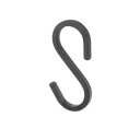 SANEI アイアンS字フック W8827-D【送料無料】 メール便対応商品