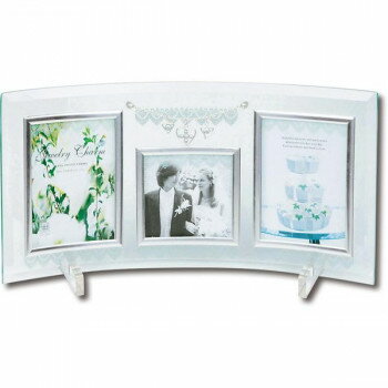 ＼エントリーで全品ポイント5倍！マラソン期間限定！／ ユーパワー ジュエリーチャーム ガラスフォトフレーム 3ウィンドー GF-03051【送料無料】