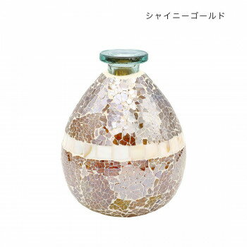 ＼今だけエントリーで全品ポイント5倍！／ モザイク フラワーベース シャイニーゴールド 13024890101【送料無料】