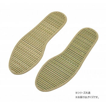 【エントリーで★全品ポイント5倍★】 い草インソール 女性用 Lサイズ NA ストライプ柄 不織布タイプ 21-114s3【送料無料】
