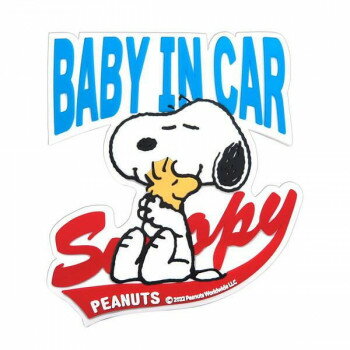 ＼エントリーで全品ポイント5倍！マラソン期間限定！／ SNOOPY スヌーピー ラバーセーフティステッカー SN240【送料無料】 メール便対応商品