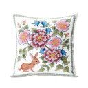 \今だけエントリーで全品ポイント10倍!/ オノエ・メグミ 刺しゅうキットシリーズ 花咲く庭の小さな物語 -テーブルセンター- ブルーベリーとウサギ 1202【送料無料】