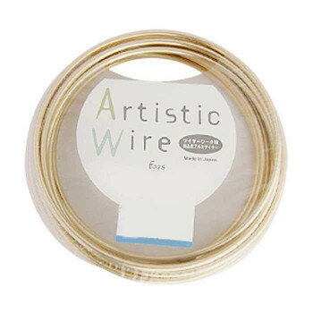 Artistic Wire(アーティスティックワイヤー)　カラーアルミ線　シャンパンゴールド　1.0mm×10m【送料無料】 メール便対応商品