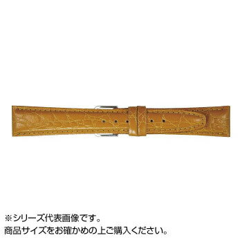 \今だけエントリーで全品ポイント10倍!/ MIMOSA(ミモザ) 時計バンド RA型押ワニ 16mm ゴールド (美錠:銀) CRA-K16【送料無料】 メール便対応商品