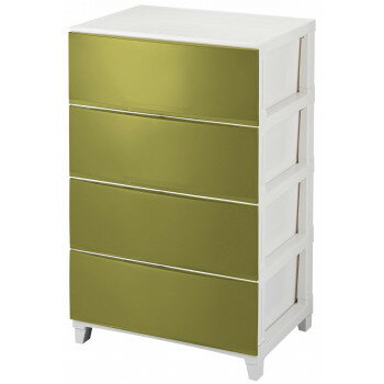 ルームス　シェード　ワイド　4段チェスト　(組立式)　RSD-S544　SKA・サンドカーキ【送料無料】