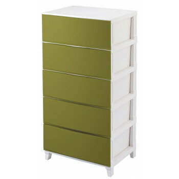 ルームス　シェード　ワイド　5段チェスト　(組立式)　RSD-S545　SKA・サンドカーキ【送料無料】