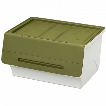 収納ケース　フロック　ワイド30深型　3個組　サンドカーキ　fr-W30-3　サンドカーキ・KA【送料無料】