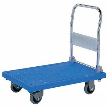 【ポイント5倍！BLACK FRIDAY限定！】 三甲　サンコー　静か台車クリーンSM(オリタタミ)　805408-10　ブルー【送料無料】(4)