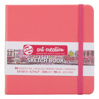 ターレンス アートクリエーションスケッチブック　コーラルレッド　12×12CM　T9314-314M 441874【送料..