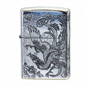 ZIPPO 二面鳳凰 銀イブシ【送料無料】 メール便対応商品