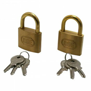 【エントリーで★全品ポイント5倍★】 G-019 南京錠40mm 2個入　同一 6本キー 00071019-001【送料無料】 ..