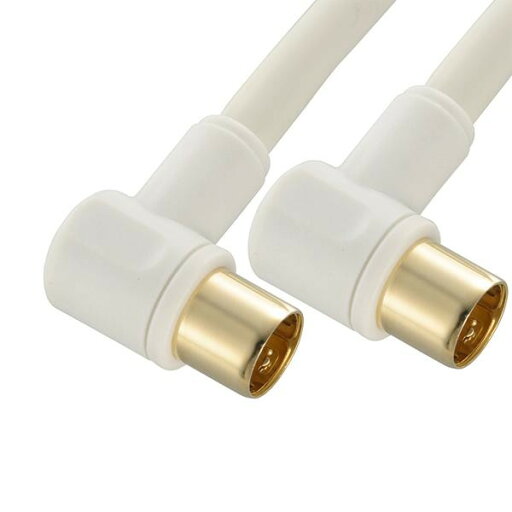 \今だけエントリーで全品ポイント10倍!/ OHM TV接続ケーブル 4C 4K8K対応 L-L型 3m ANT-C3S4LL-W【送料無料】 \今だけエントリーで全品ポイント10倍!/ OHM TV接続ケーブル 4C 4K8K対応 L-L型 3m ANT-C3S4LL-W【送料無料】