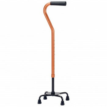 ステッキ アルミ製 4点支柱杖 30シリーズ オレンジ AQ-30OR【送料無料】