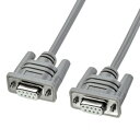 \エントリーで全品ポイント5倍!マラソン期間限定!/ サンワサプライ RS-232Cケーブル クロス・3m ライトグレー KRS-403XF3K2【送料無料】