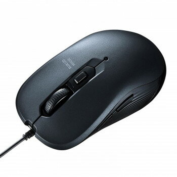 \エントリーで全品ポイント5倍!マラソン期間限定!/ サンワサプライ 有線 ブルーLEDマウス ガンメタ MA-BL114GM【送料無料】