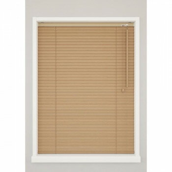 【ポイント5倍！BLACK FRIDAY限定！】 ウッドブラインド ポール右操作(50cm) 25mm幅 幅88cm×高さ89cm ナチュラル・TW-4513【送料無料】