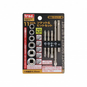 TRAD ソケット＆ビットセット 11PC TSB-11 820232【送料無料】