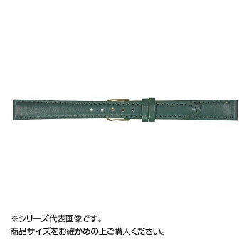 SS限定★エントリーで全品P5倍&最大100%Pバック★ MIMOSA(ミモザ) 時計バンド ベビーカーフKC 13mm グリーン (美錠:金) CKC-G13【送料無料】 メール便対応商品