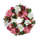 彩か(SAIKA)　Wreath(リース)　Artifical ＆ Natural Wreath　ピンクブルーム　S　CXO-923S【送料無料】