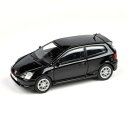 \今だけエントリーで全品ポイント5倍!/ JADI ホンダ シビック タイプR EP3 ナイトホークブラック LHD 1/64スケール PA55342【送料無料...