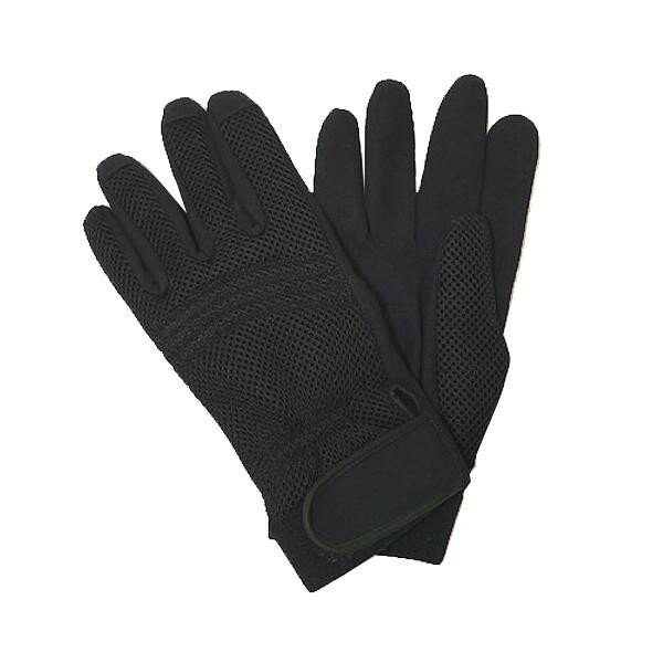 ユニカー工業 メッシュグローブ ブラック BS-083BK【送料無料】