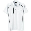 ★SS限定10%OFF&エントリーで全品P10倍★ 桑和 50587 半袖ポロシャツ(胸ポケット付き) LLサイズ ホワイト(0) 男義【送料無料】
