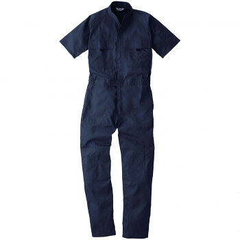 ＼今だけエントリーで全品ポイント10倍！／ 桑和 9007 半袖つなぎ Mサイズ ネイビー(1) SOWA【送料無料】