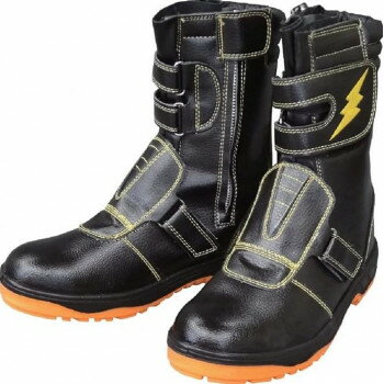 福山ゴム工業　作業靴　 キャプテンプロセフティー 3　28.0cmブラック ER17300【送料無料】