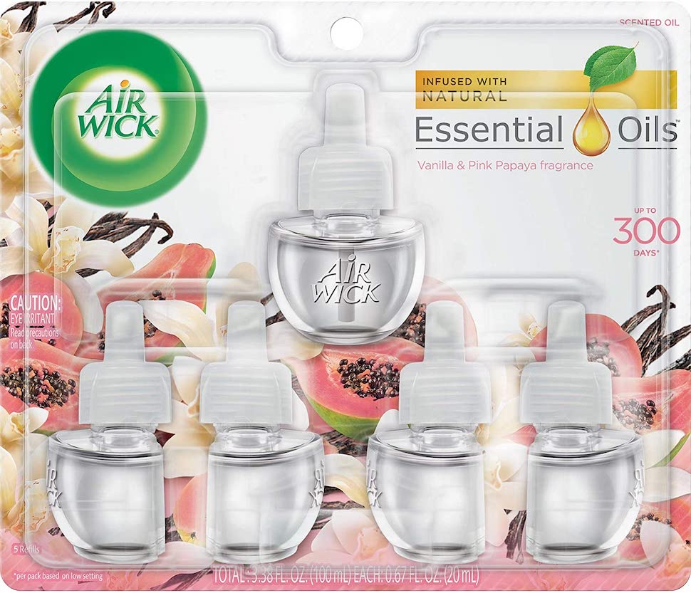 ̵ ˧  ˧  AIR WICK Essential Oils Vanilla & Pink Papaya å å󥷥륪 ͤؤ 5ĥå Х˥ ץ饰 ꥫ ˧ 