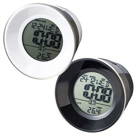 I.D.E.A. - ブラッシュメタルLCDクロック *ブラック廃盤 (ID-LCA063)