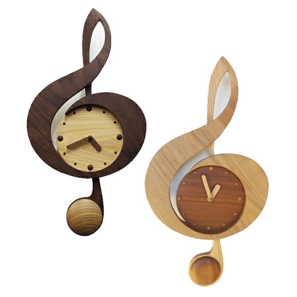掛け時計 振り子 木製ト音 日本製 