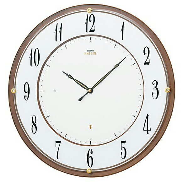 【エントリーで2個以上購入でP5倍・3個以上購入でP10倍】【 送料無料 】 SEIKO(セイコー) EMBLEM 掛け時計 電波時計 アナログ スタンダード HS548B