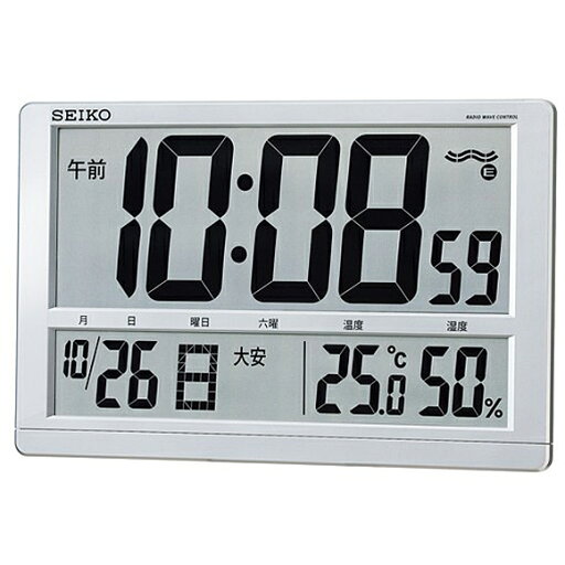 【 送料無料 】 SEIKO(セイコー) 掛け時計 電波時計 デジタル 大型液晶 SQ433S 【 送料無料 】 SEIKO(セイコー) 掛け時計 電波時計 デジタル 大型液晶 SQ433S