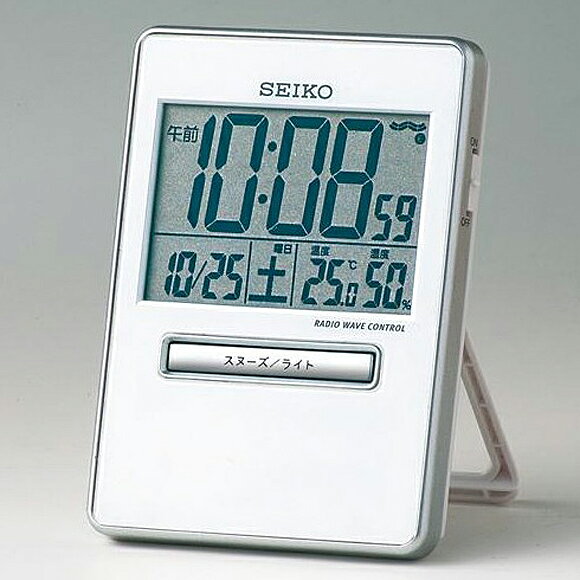 SEIKO(セイコー) 目覚まし時計 電波時計 デジタル トラベラ SQ699K [2]