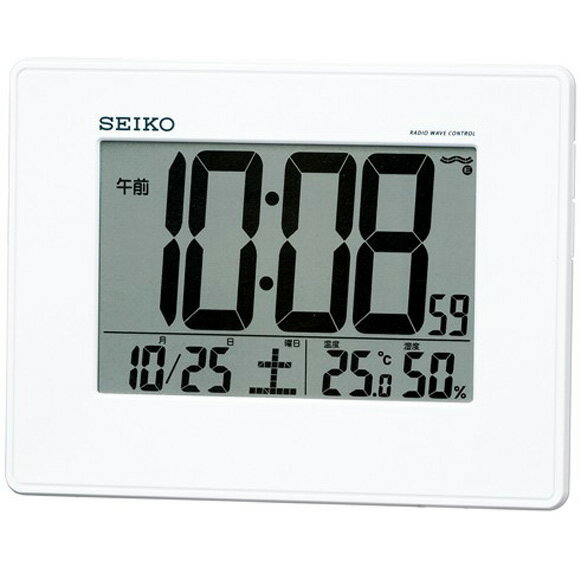 楽天市場】seiko clock 掛置き兼用デジタル電波時計の通販