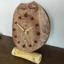 掛け 掛時計 時計 木製 天然 木 無垢