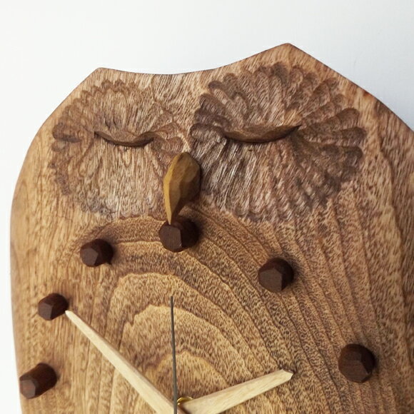掛け 掛時計 時計 木製 天然 木 無垢 ムク ...の商品画像