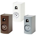 Lemnos レムノス 掛け時計 アナログ カッコー時計 鳩時計 掛置兼用 ブックゥ (GF17-04)