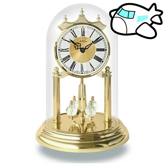 AMS 置き時計 置時計 アナログ ゴールド ドイツ製 AMS1202 納期1ヶ月程度　(YM-AMS1202)