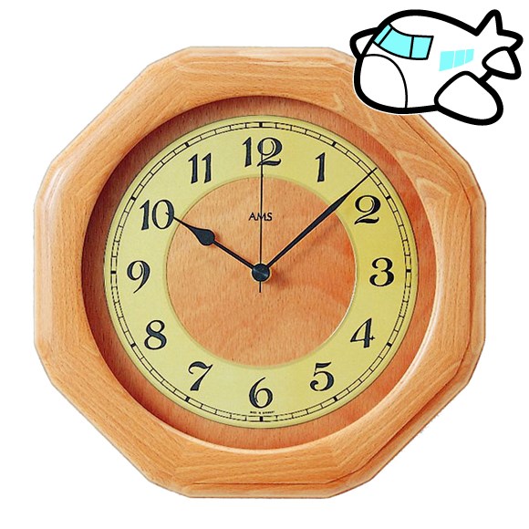 AMS 掛け時計 アナログ おしゃれ ドイツ製 AMS5859-18 納期1ヶ月程度　(YM-AMS5859-18)