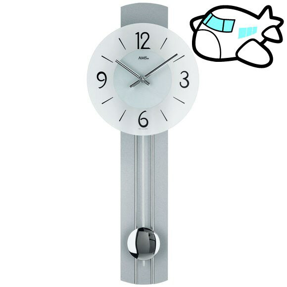 AMS 掛け時計 振り子時計 アナログ おしゃれ ドイツ製 AMS7275 納期1ヶ月程度　(YM-AMS7275)