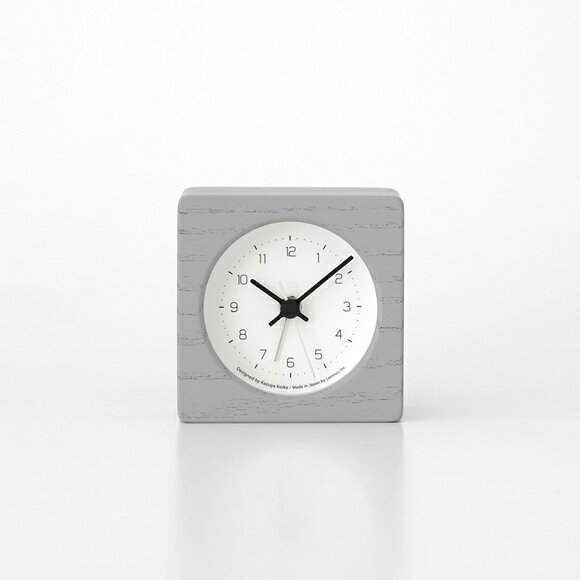 Lemnos レムノス 置き時計 小型 NEUT alarm clock ニュート アラーム クロック グレー (TL-KK24-09GY) [2]