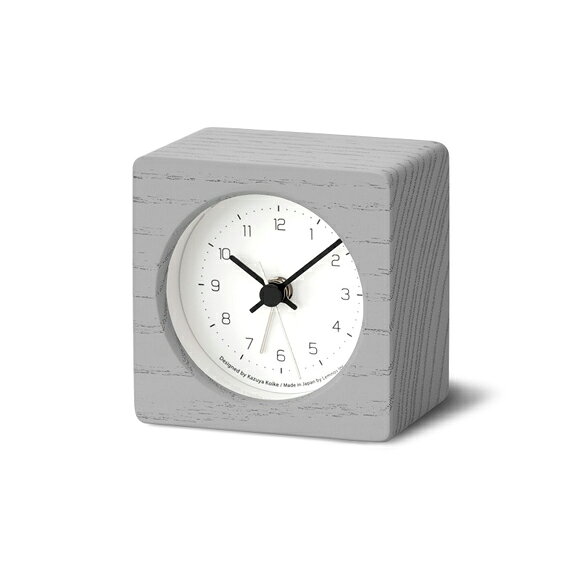 Lemnos レムノス 置き時計 小型 NEUT alarm clock ニュート アラーム クロック グレー (TL-KK24-09GY) [3]