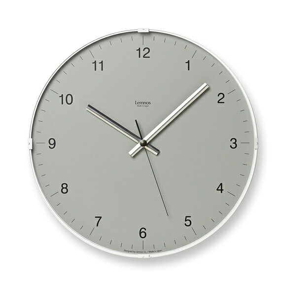 Lemnos レムノス 掛け時計 アナログ Biome clock バイオーム クロック グレー (TL-LC24-16GY) [2]