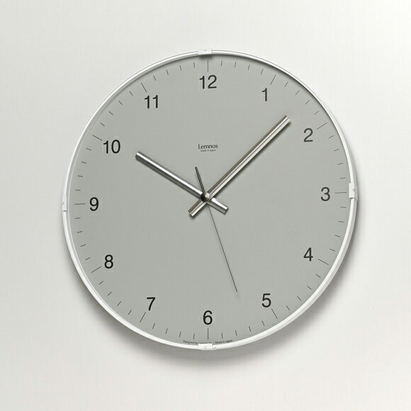 Lemnos レムノス 掛け時計 アナログ Biome clock バイオーム クロック グレー (TL-LC24-16GY) [3]
