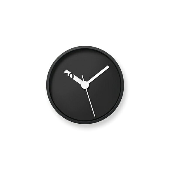 Lemnos レムノス 掛け時計 置き時計 掛置兼用 Extra Normal Clock エクストラノーマル クロック ブラック (TL-RM24-07BK) [2]
